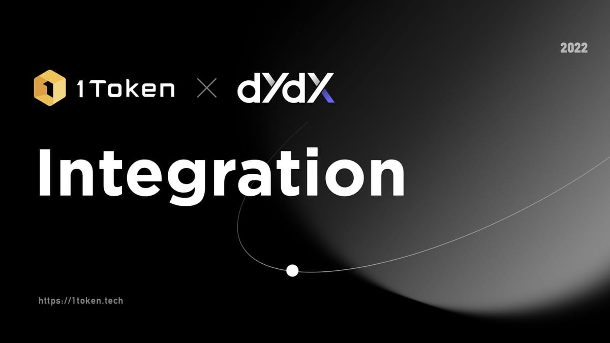 Partnership Announcement: 1Token Partners with dYdX