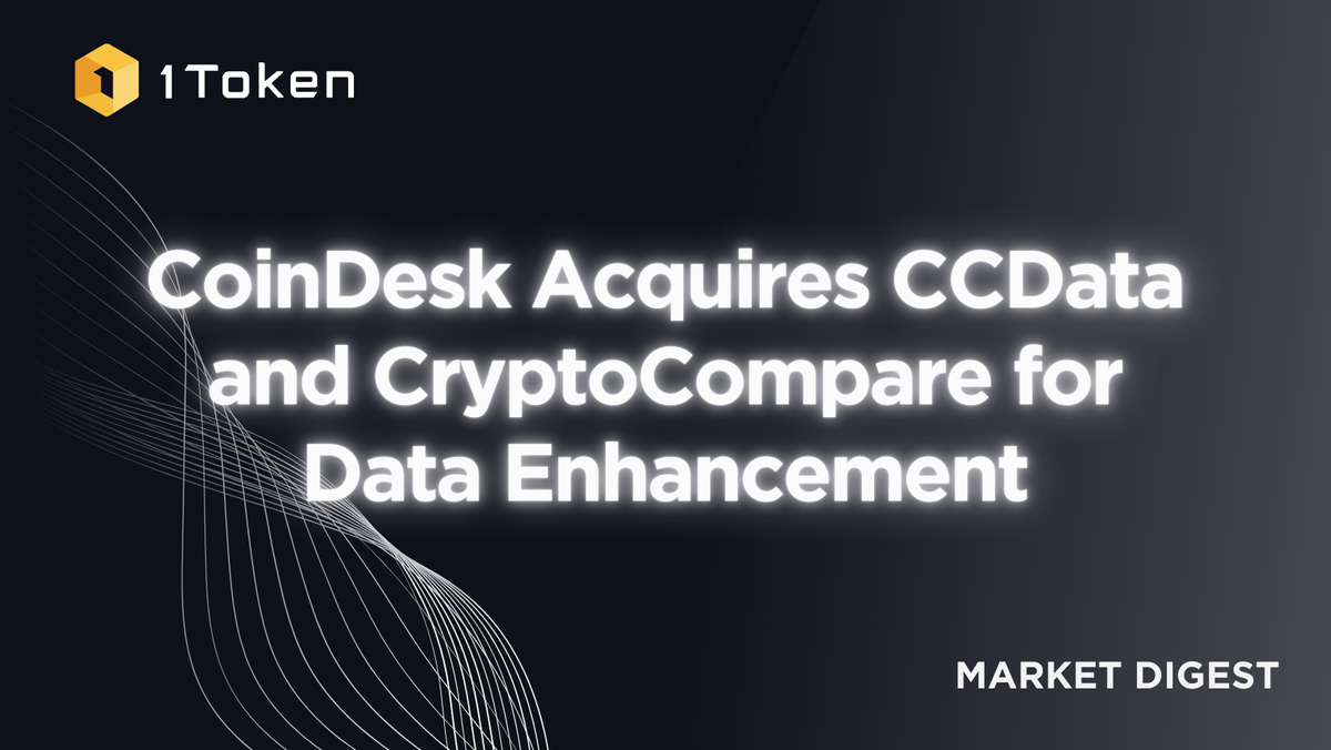 CoinDesk Acquires CCData and CryptoCompare for Data Enhancement