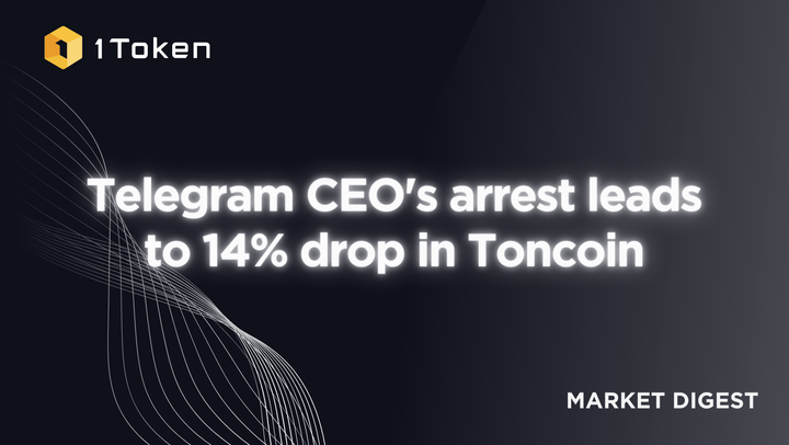 Telegram CEO's arrest leads to 14% drop in Toncoin