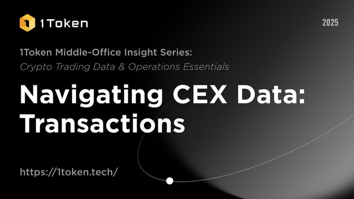 Navigating CEX Data: Transactions